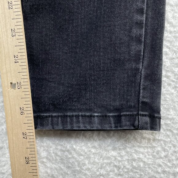 Democracy Ankle Skinny Jeans Womens Size 4 Low Rise Denim Black Jeans 28x27 - Picture 7 of 13